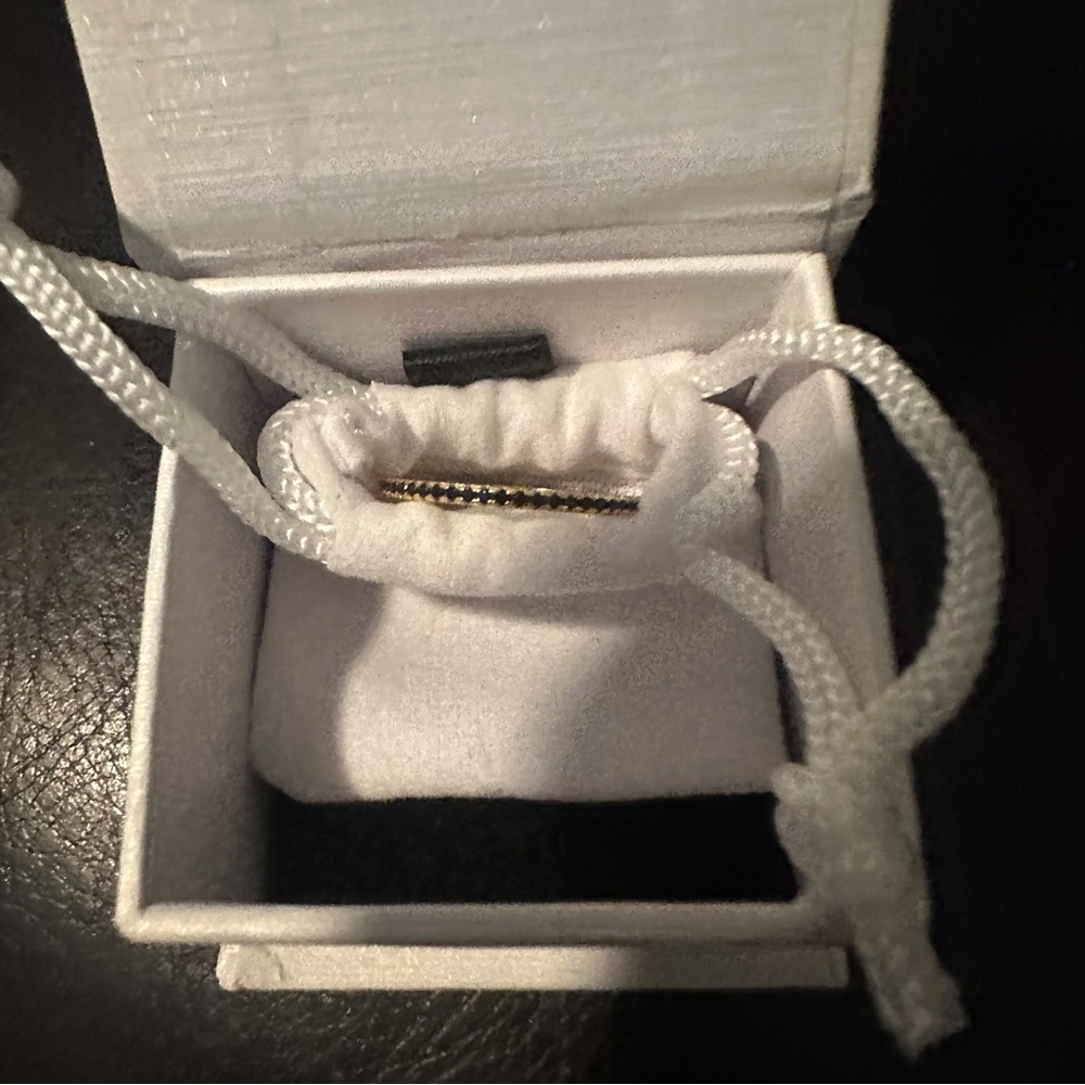 Mint & Lily black diamond eternity ring - Picture 3 of 5